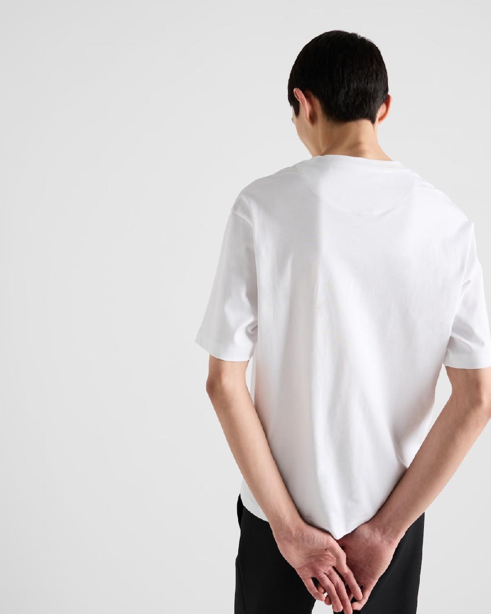 Prada Camiseta De Algodón