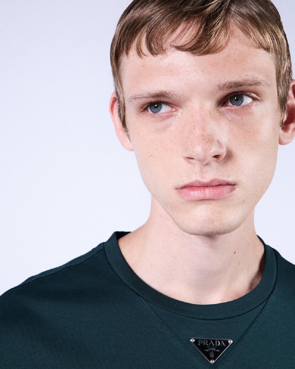 Prada Camiseta De Algodón