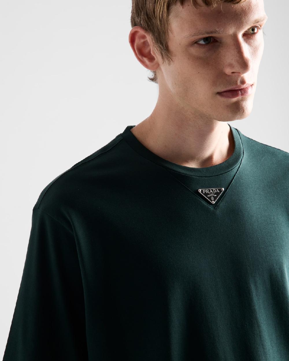 Prada Camiseta De Algodón