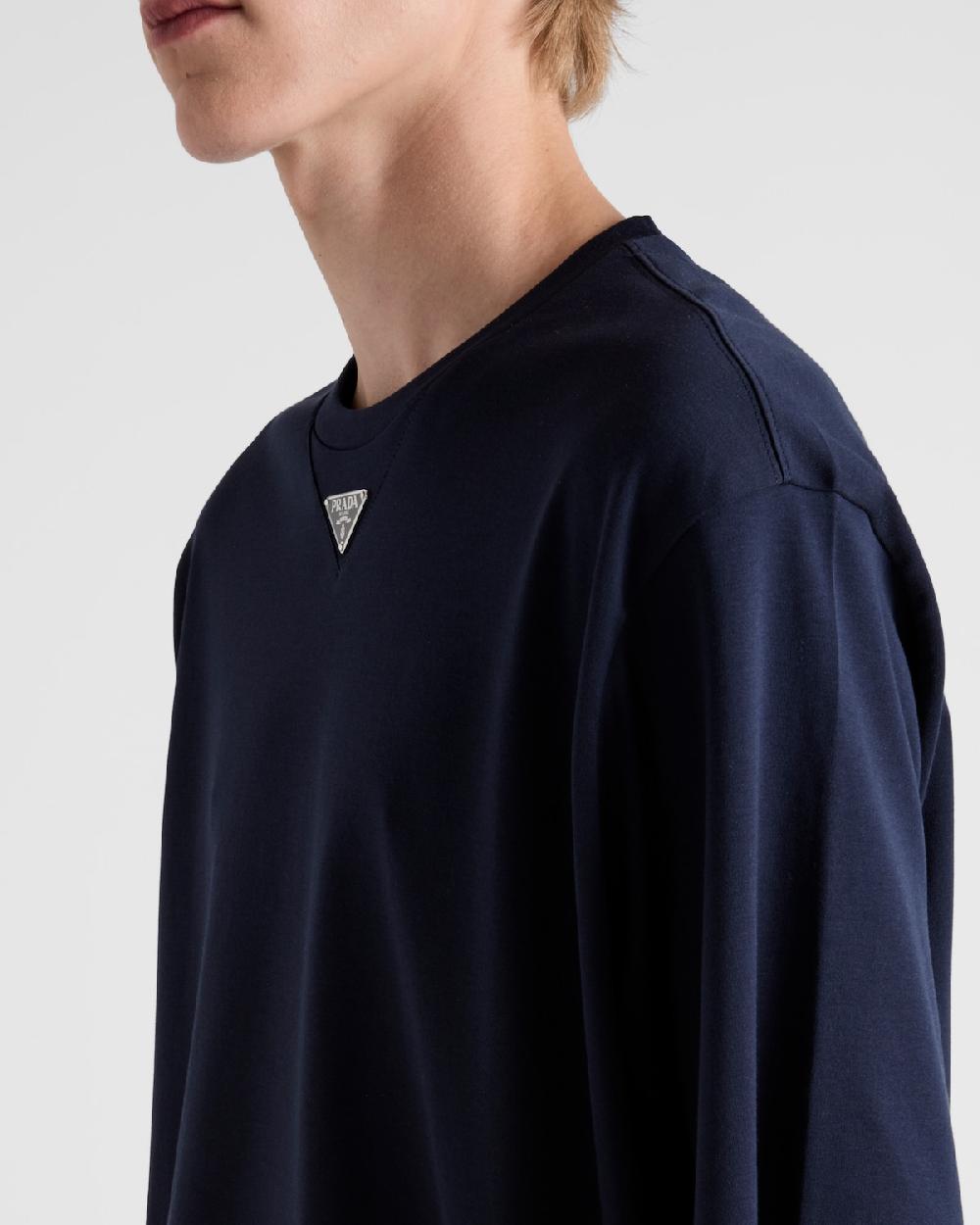 Prada Camiseta De Algodón