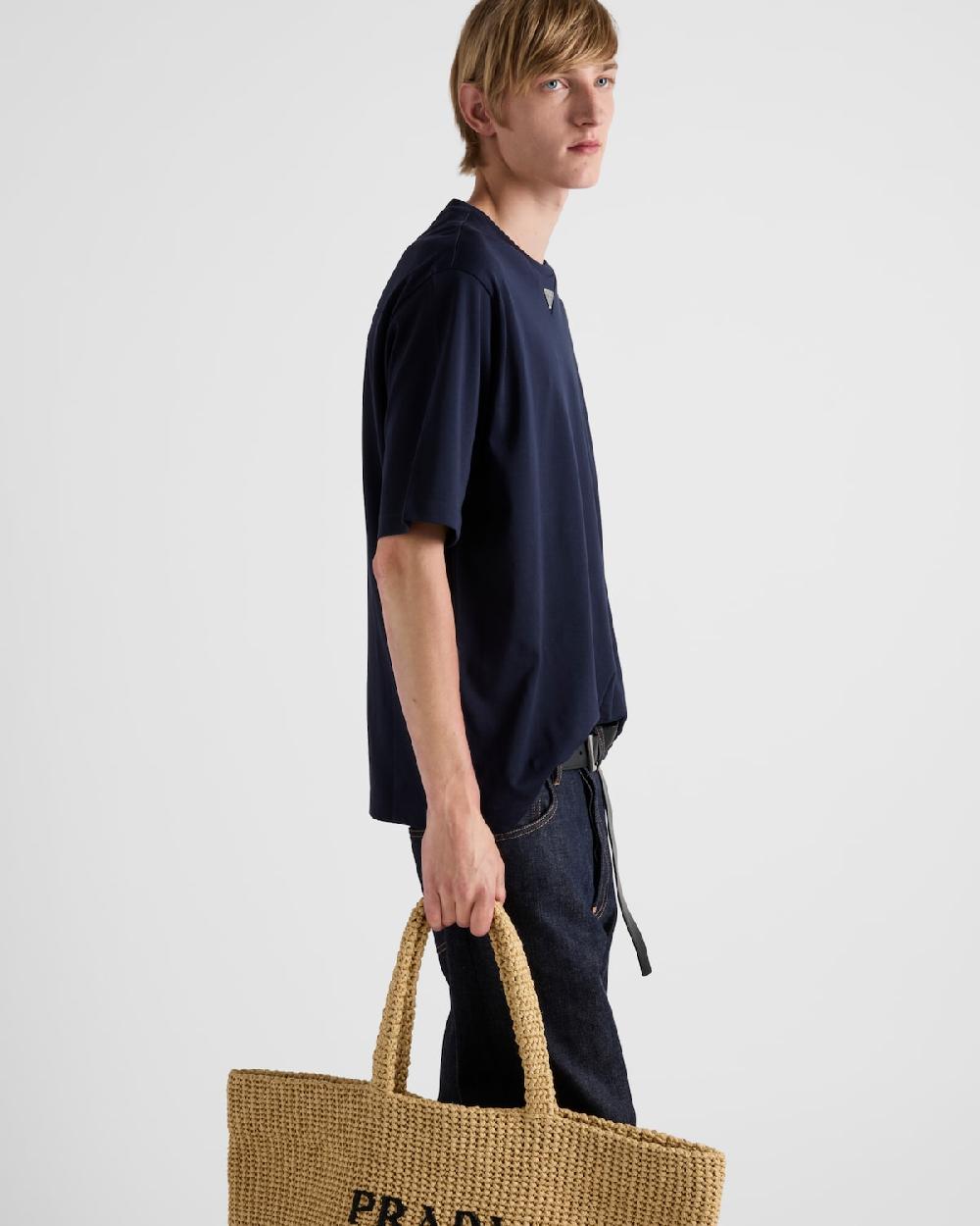 Prada Camiseta De Algodón