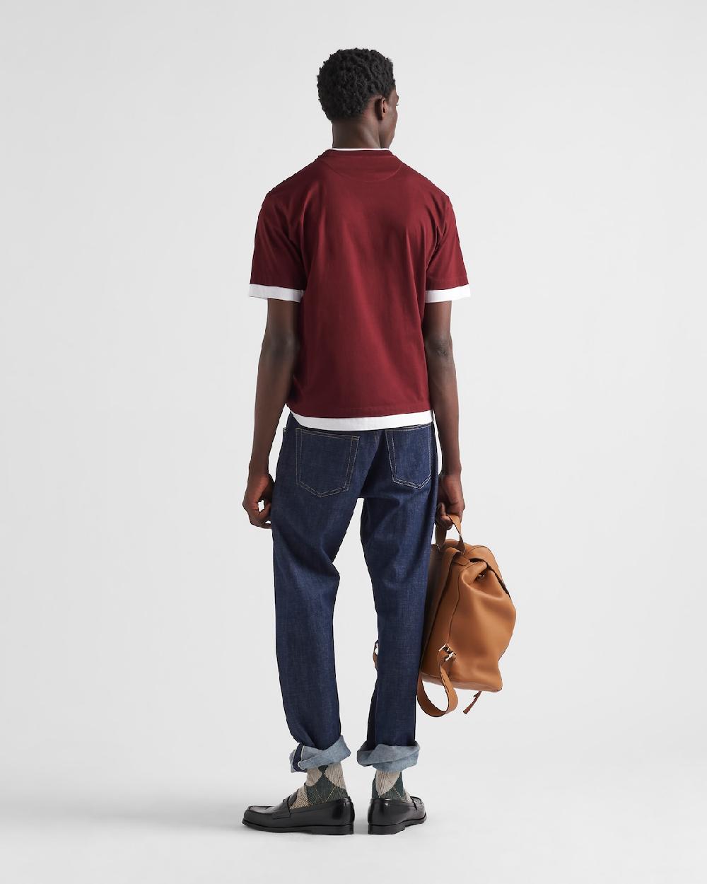 Prada Camiseta De Algodón