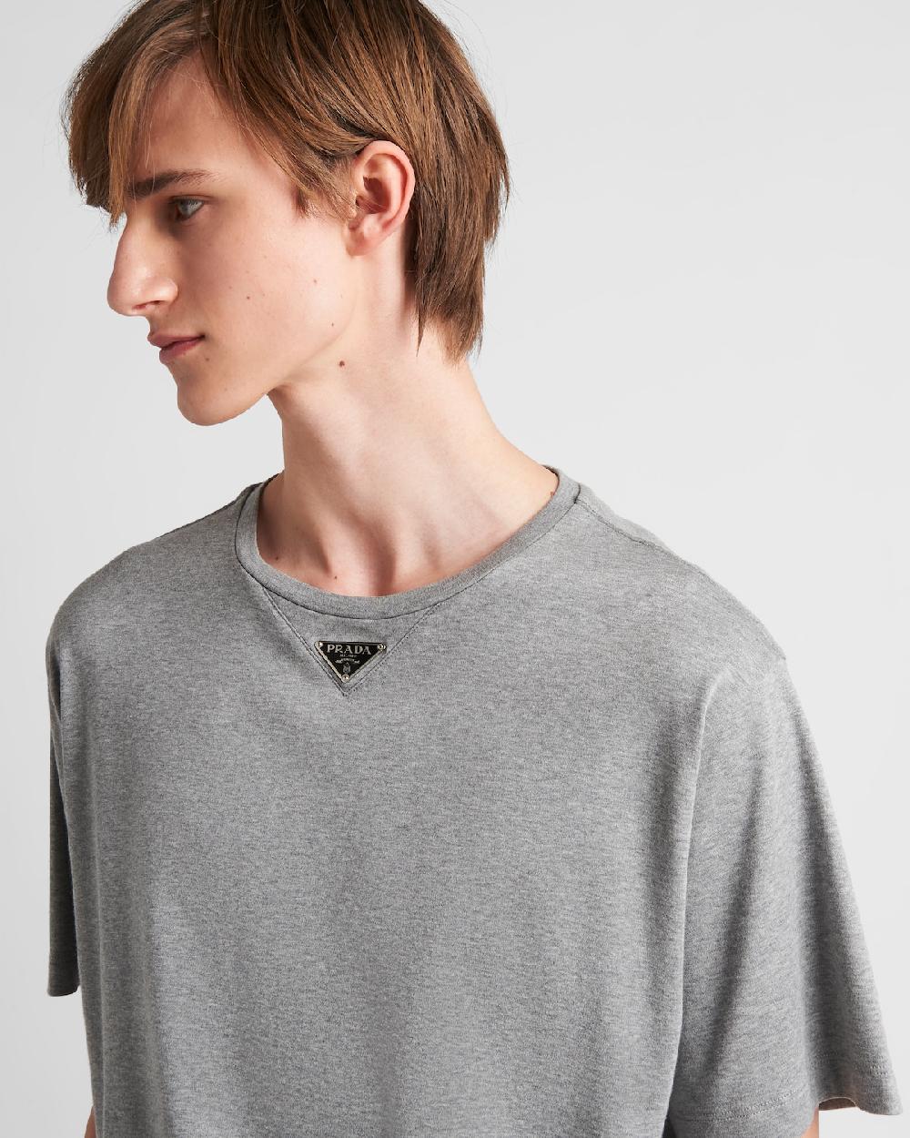 Prada Camiseta De Algodón