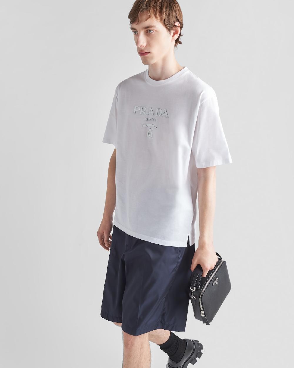 Prada Camiseta De Algodón