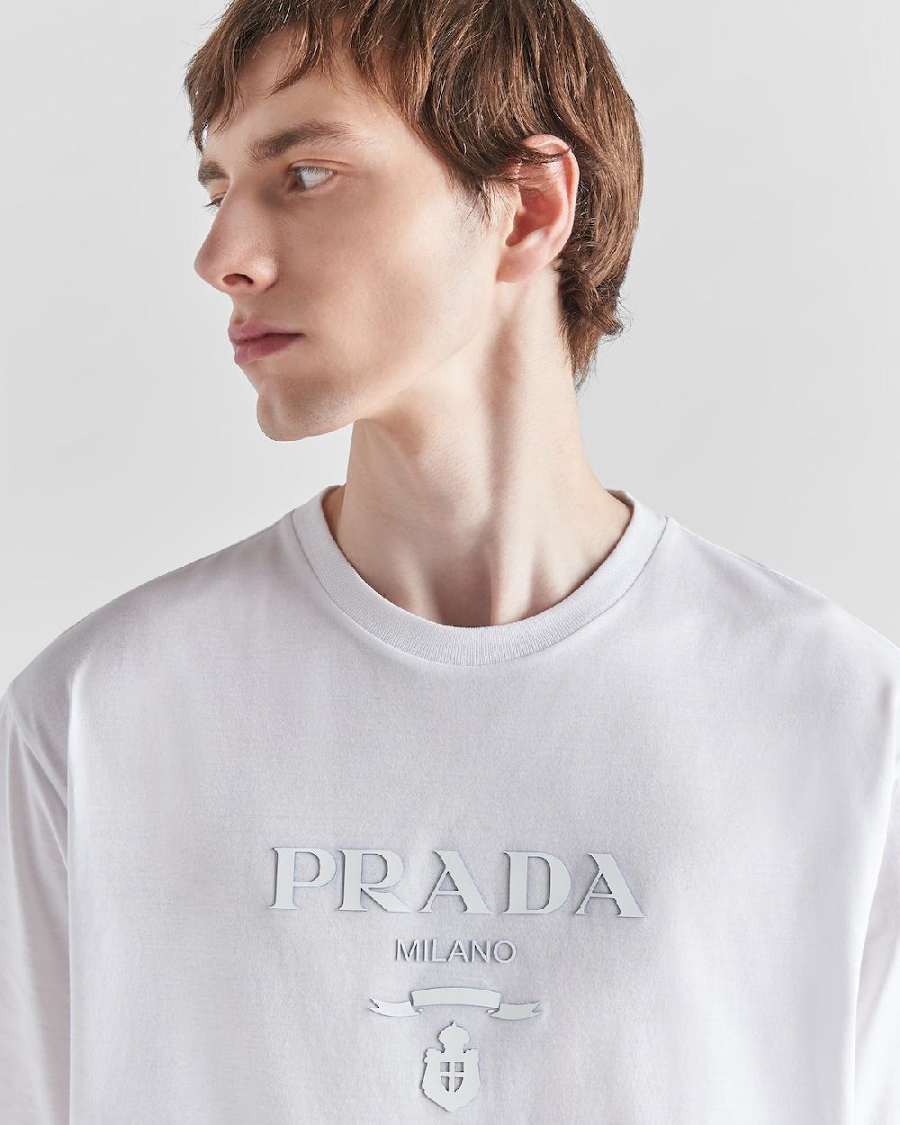 Prada Camiseta De Algodón