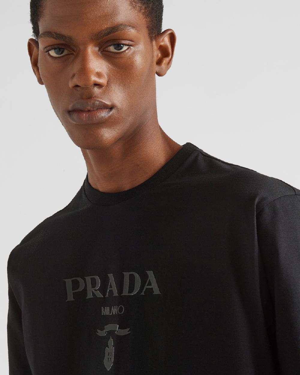 Prada Camiseta De Algodón