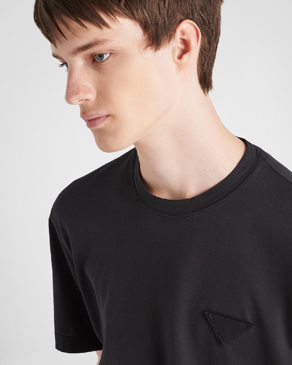 Prada Camiseta De Algodón