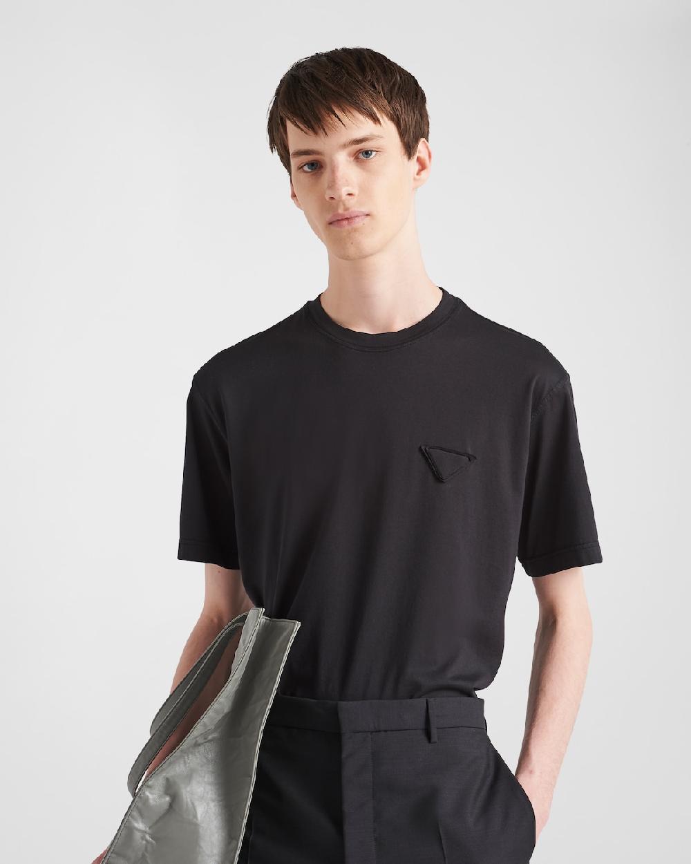 Prada Camiseta De Algodón