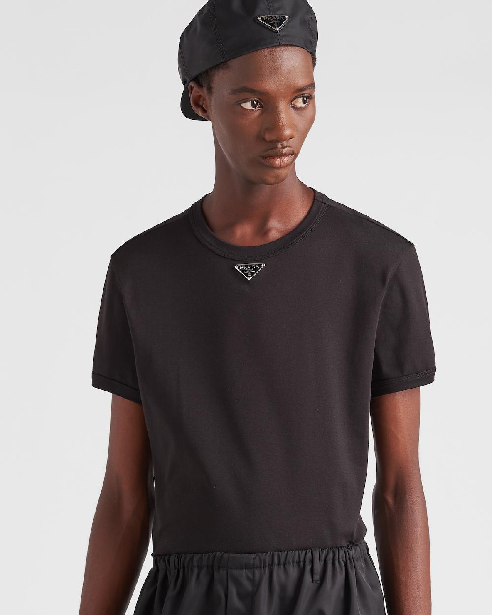 Prada Camiseta De Algodón