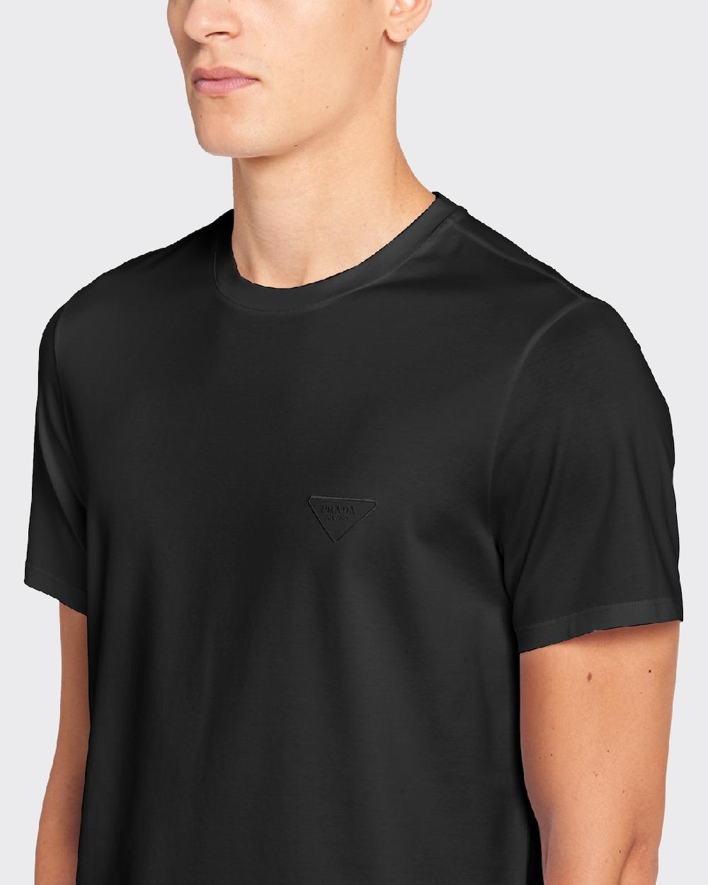 Prada Camiseta De Algodón Elástico