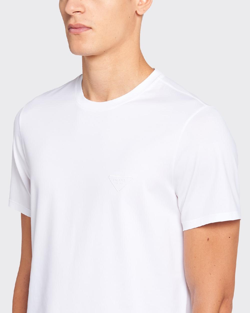 Prada Camiseta De Algodón Elástico