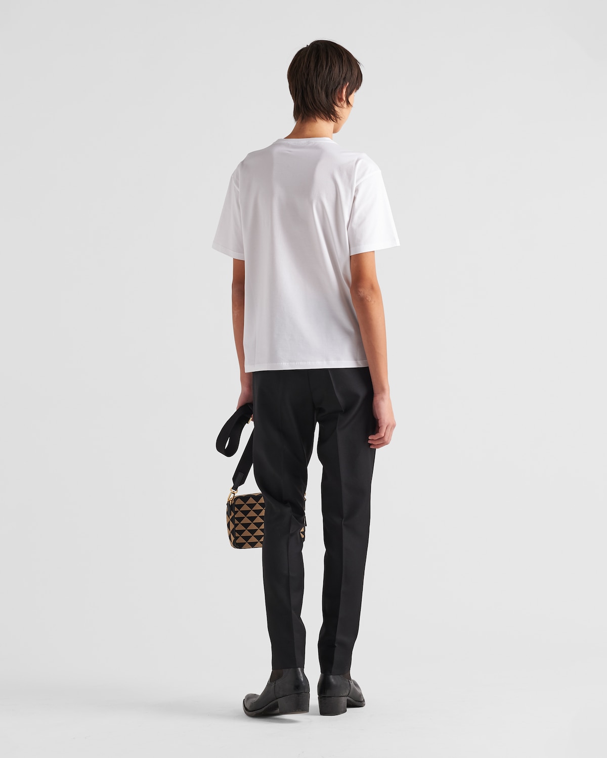 Prada Camiseta De Algodón Elástico