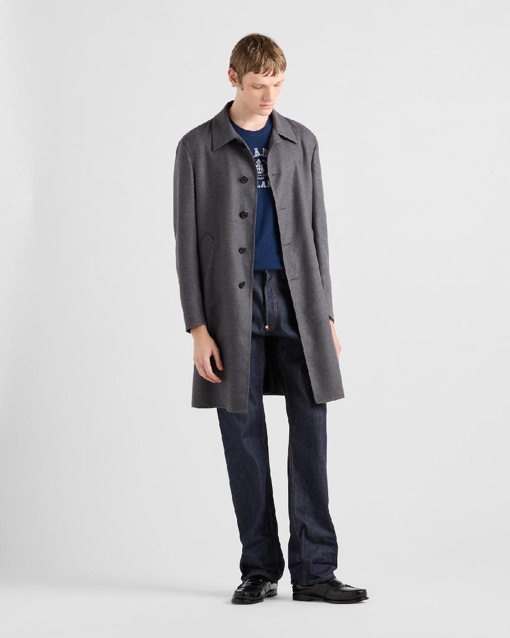 Prada Camiseta de cachemir con logo