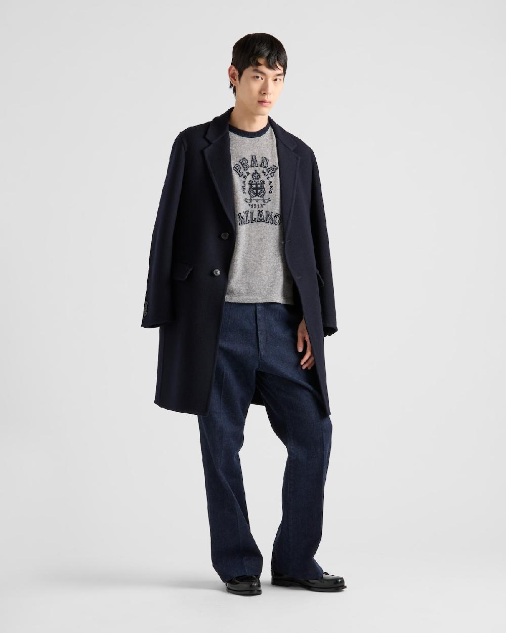 Prada Camiseta de cachemir con logo