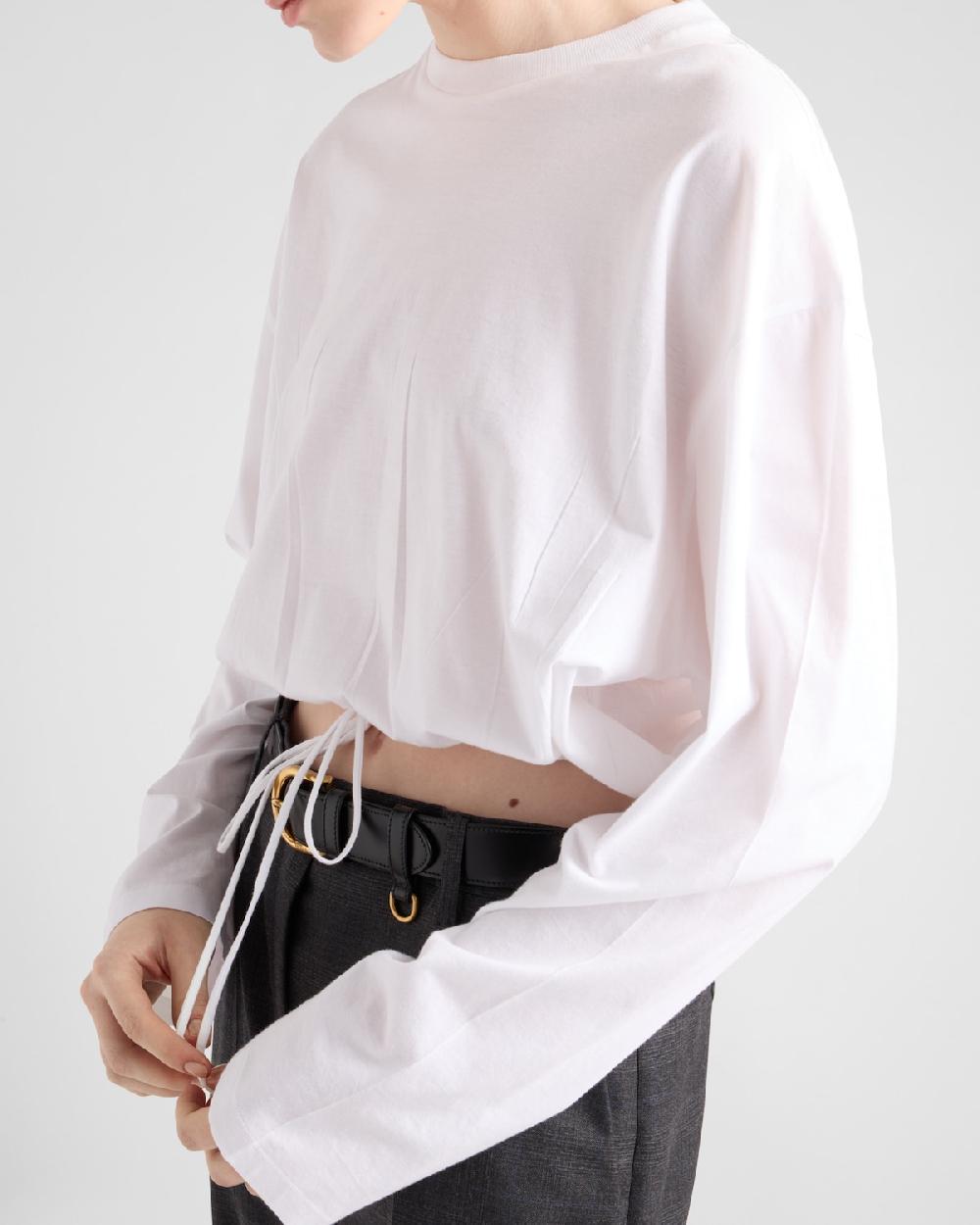 Prada Camiseta De Punto De Manga Larga