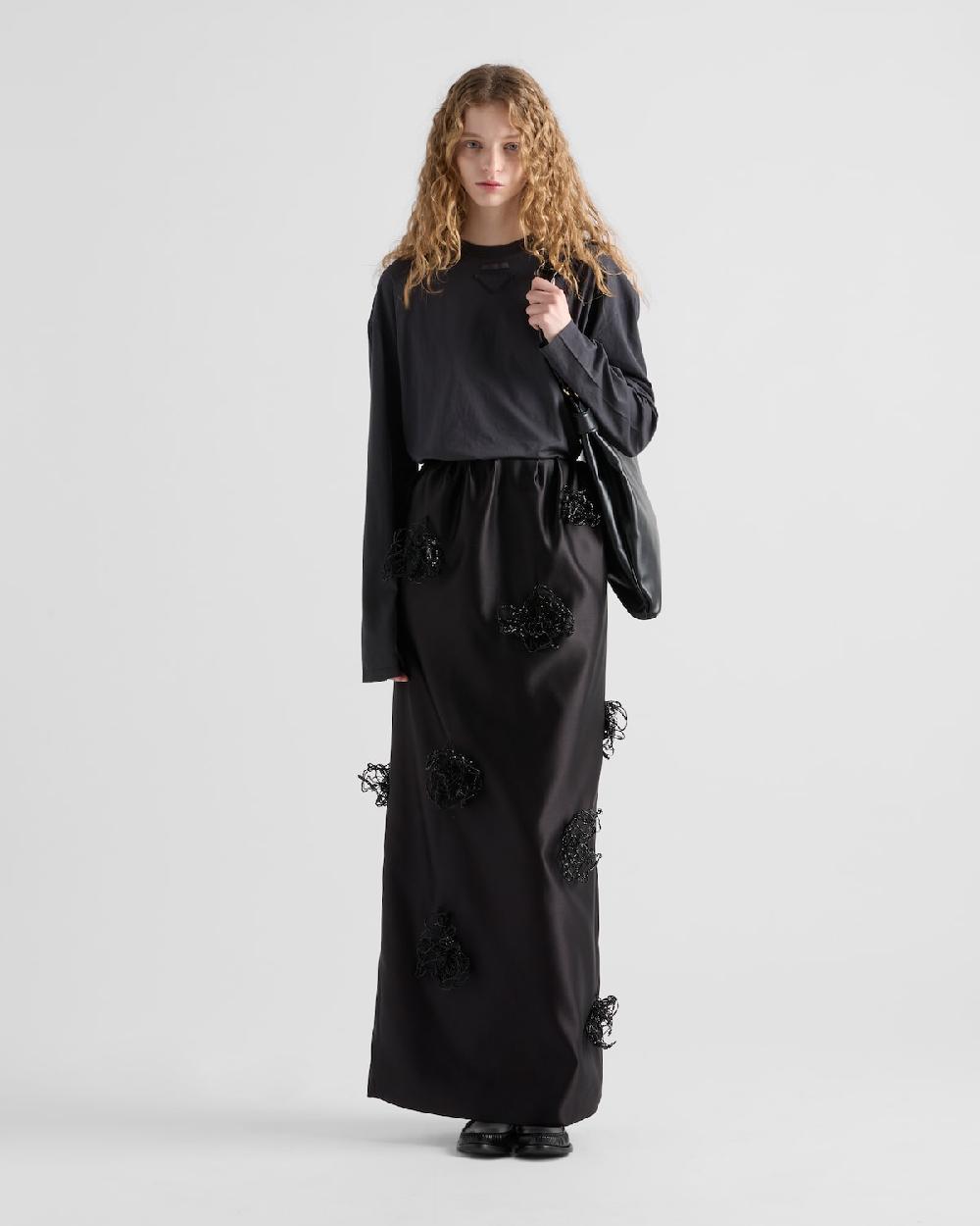 Prada Camiseta de punto de manga larga