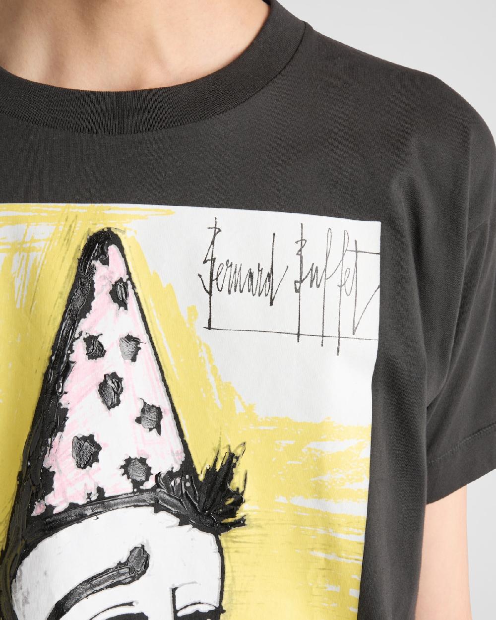 Prada Camiseta De Punto Estampado