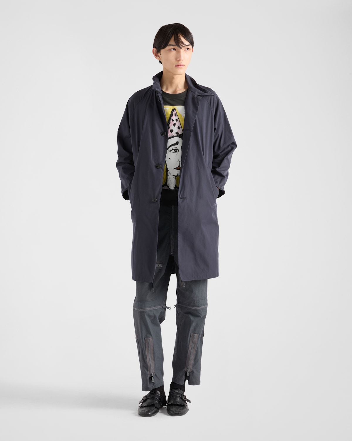 Prada Camiseta de punto estampado