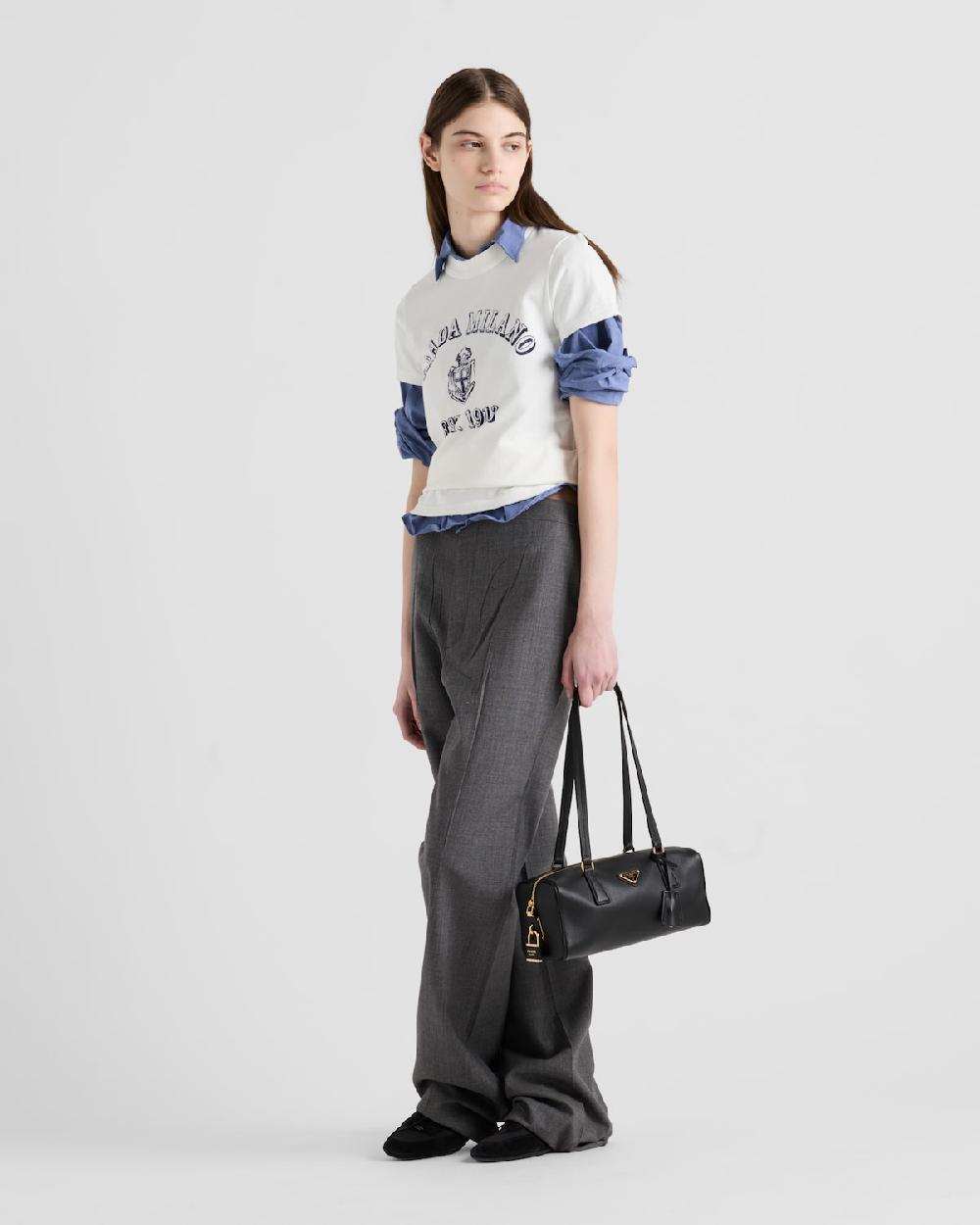 Prada Camiseta de punto estampado