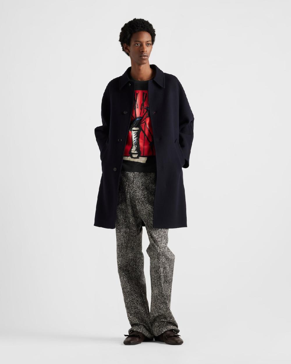 Prada Camiseta de punto estampado