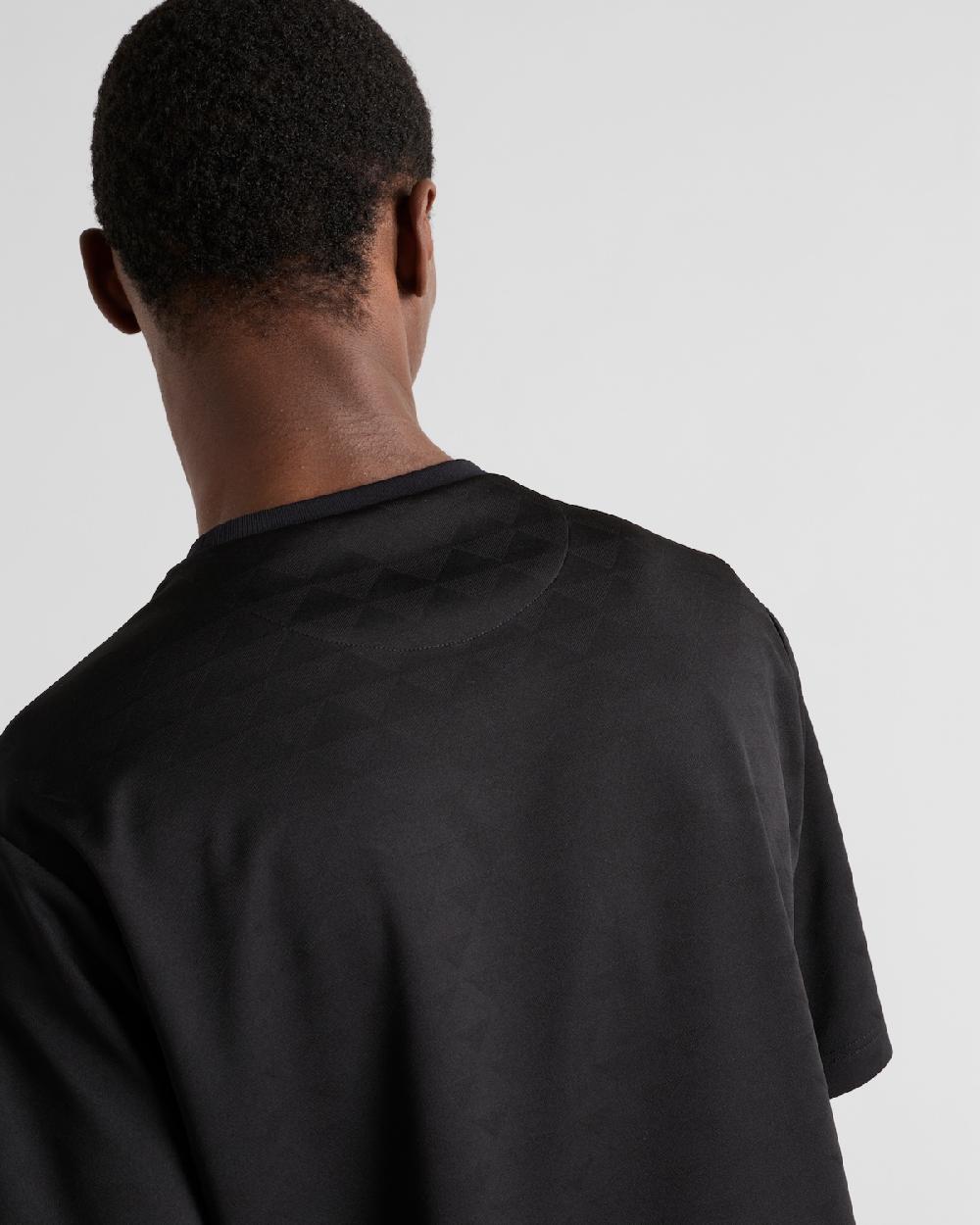 Prada Camiseta De Punto Técnico