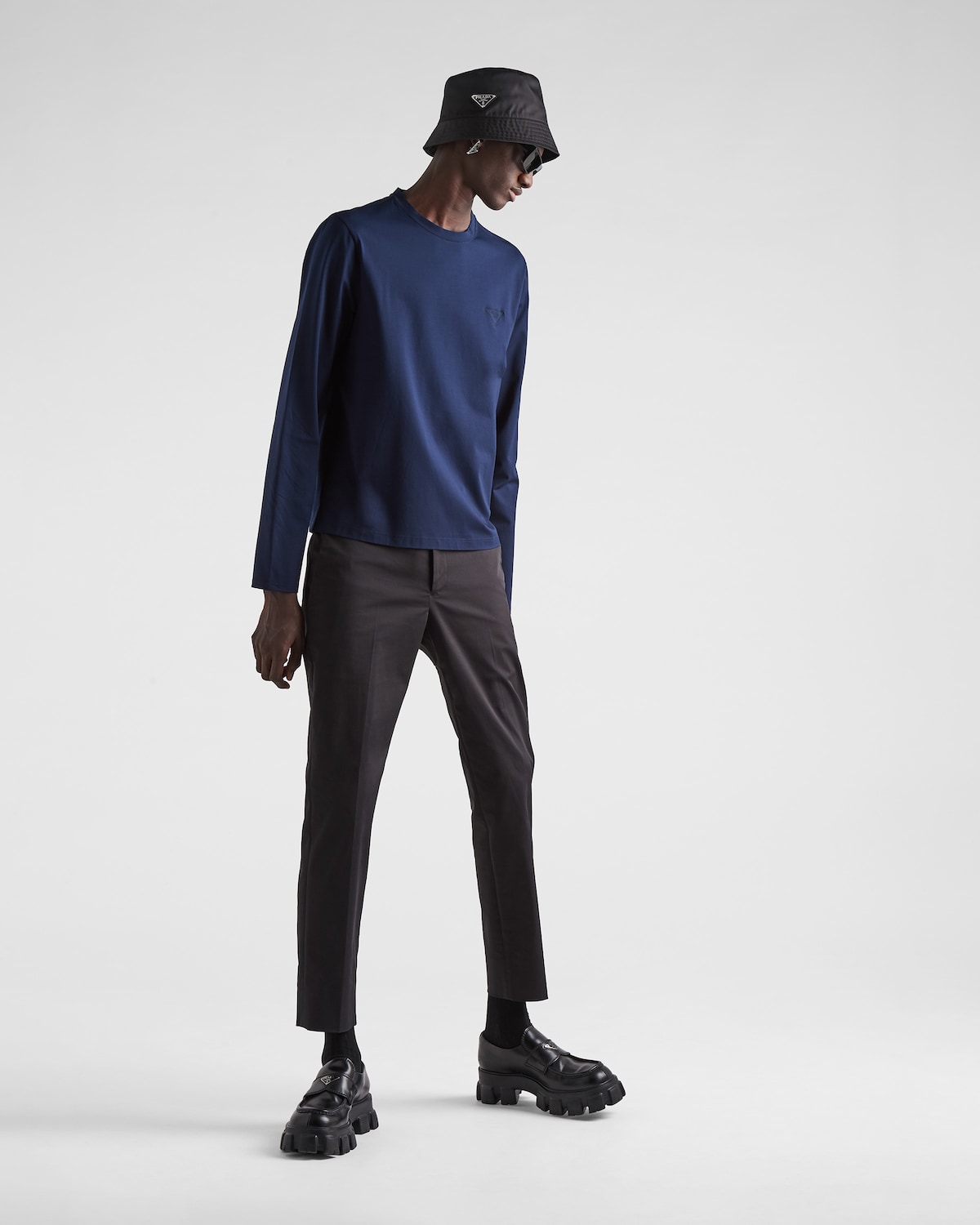 Prada Camiseta en algodón elástico