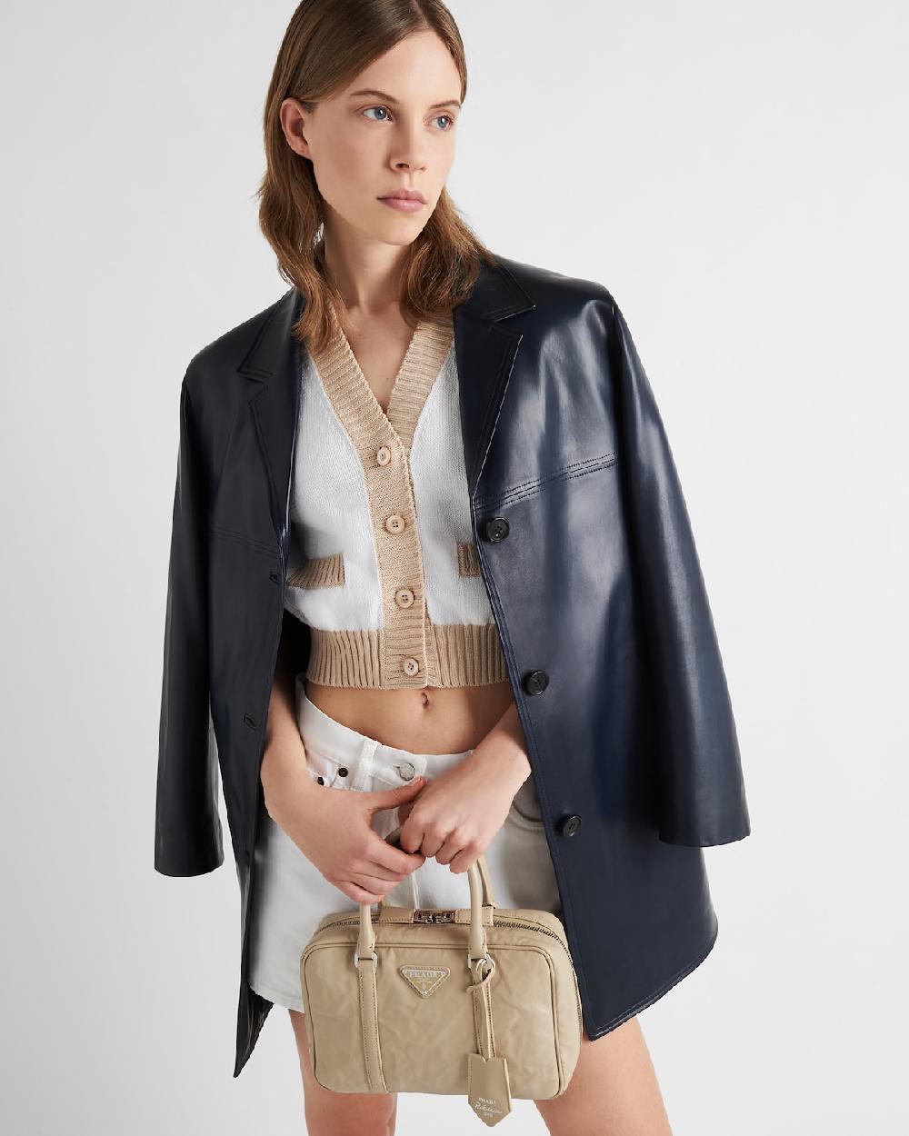 Prada Cárdigan Corto De Algodón