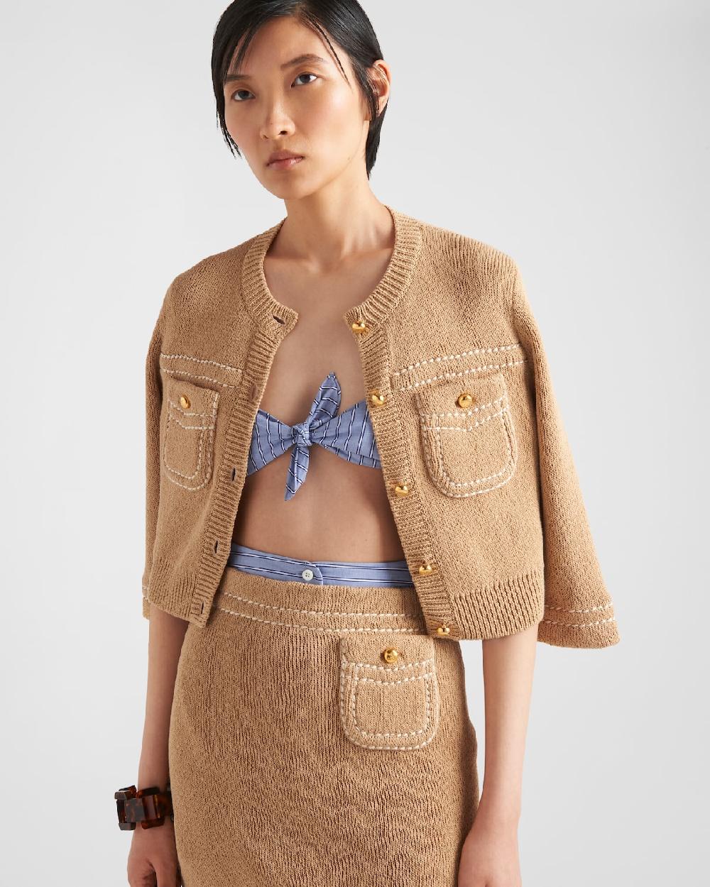 Prada Cárdigan De Algodón