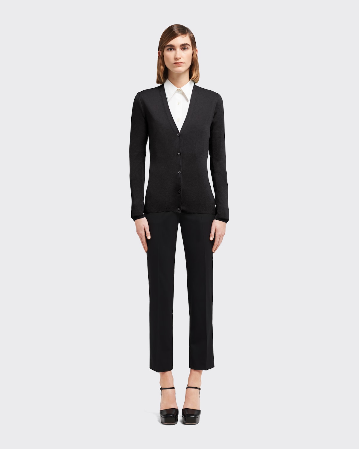 Prada Cárdigan de cachemira y seda