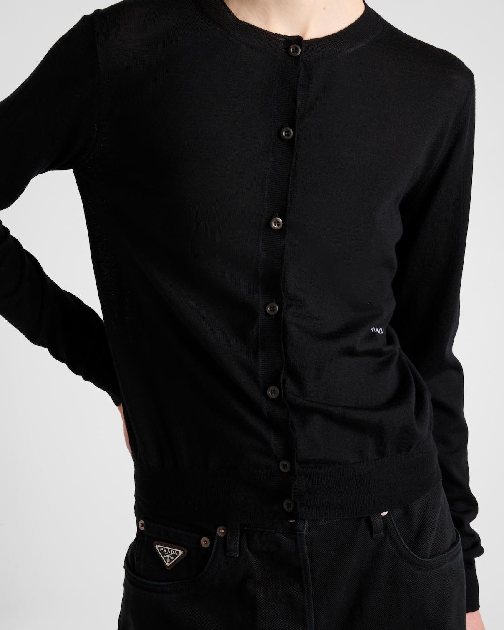 Prada Cárdigan De Lana Superfina