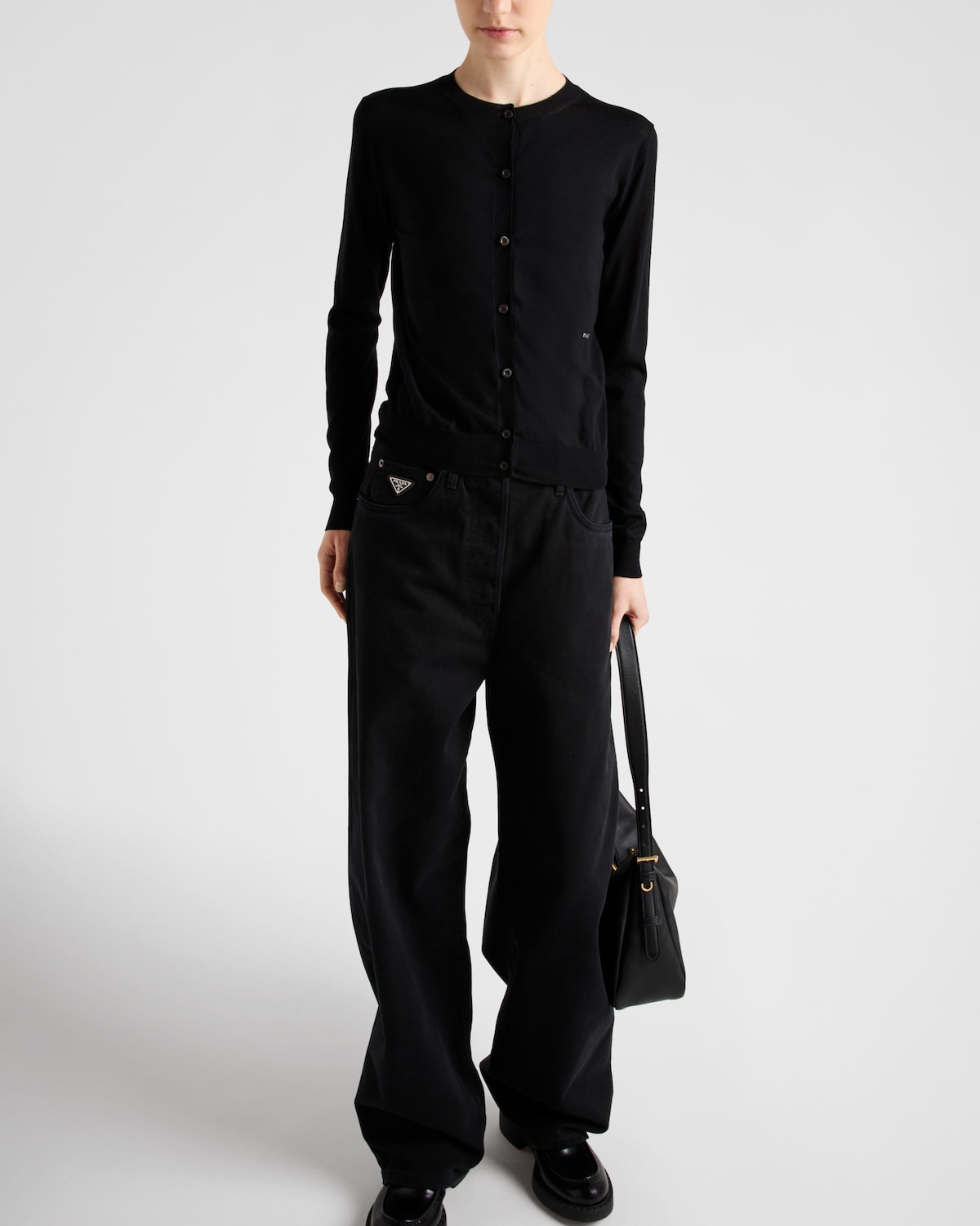 Prada Cárdigan De Lana Superfina