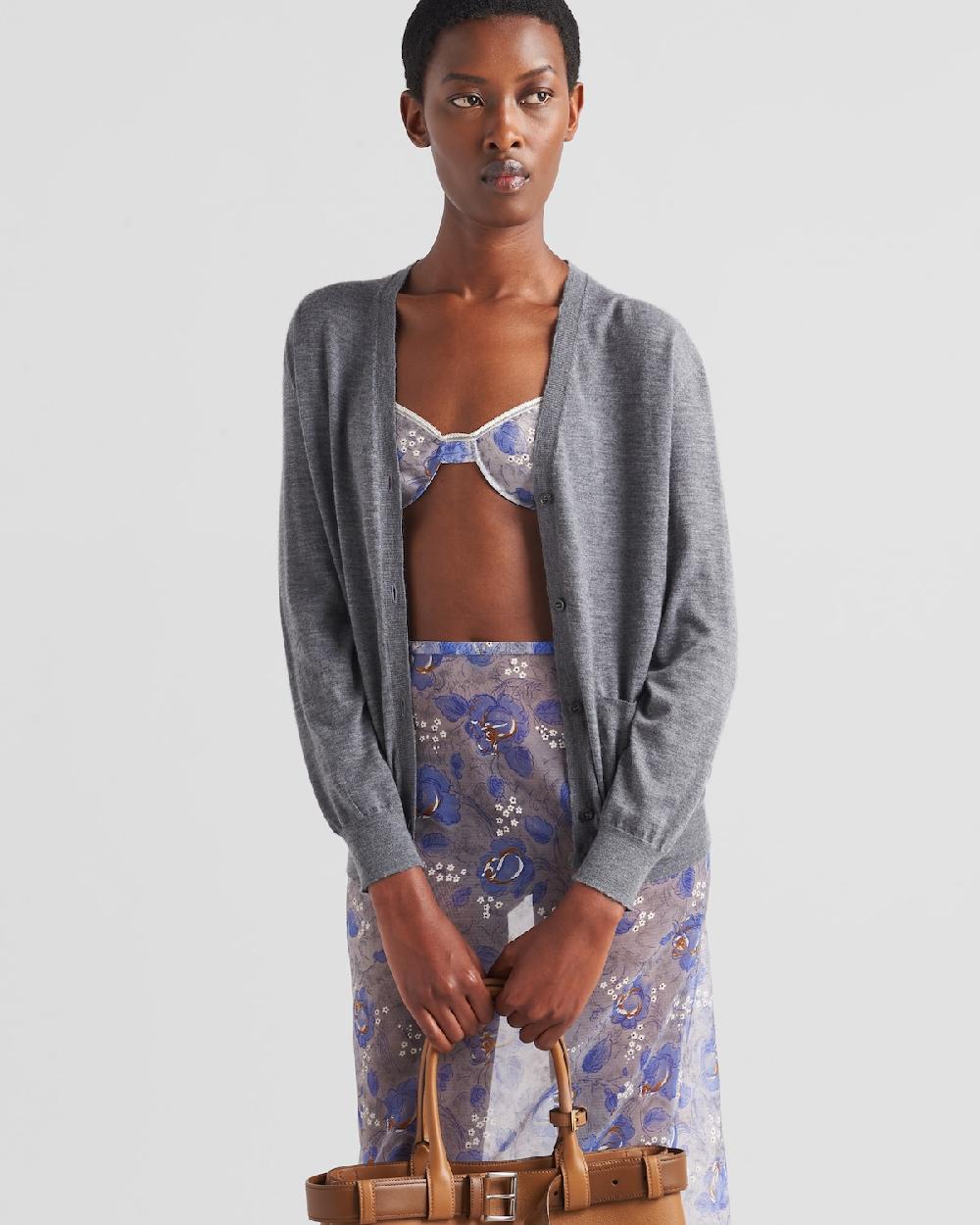 Prada Cárdigan De Lana Y Cachemir