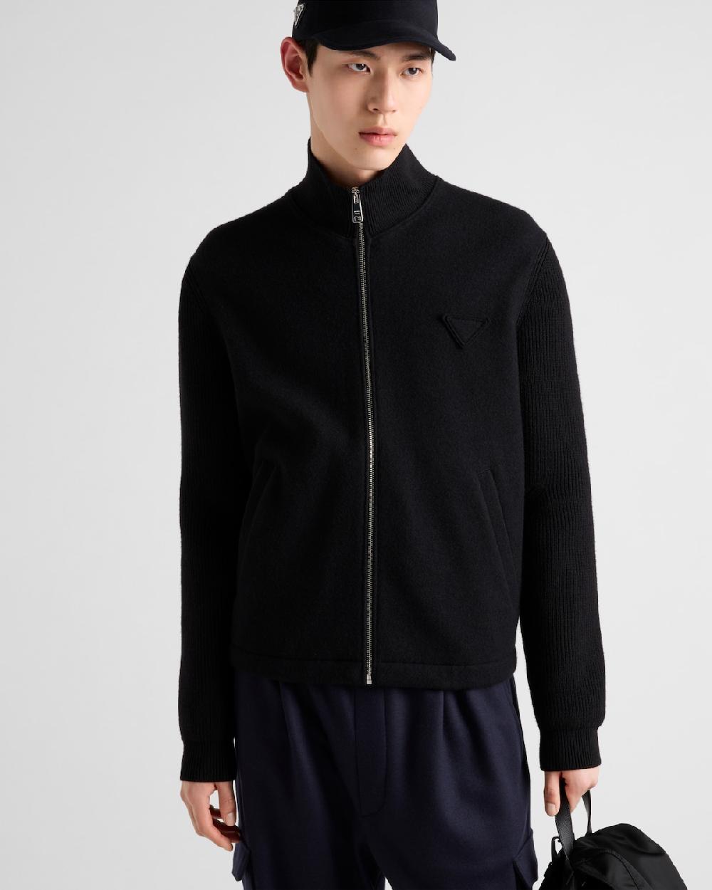 Prada Cárdigan De Lana Y Cachemir Con Cremallera