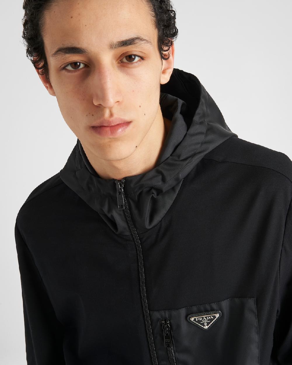 Prada Cárdigan De Re-Nylon Y Algodón Técnico