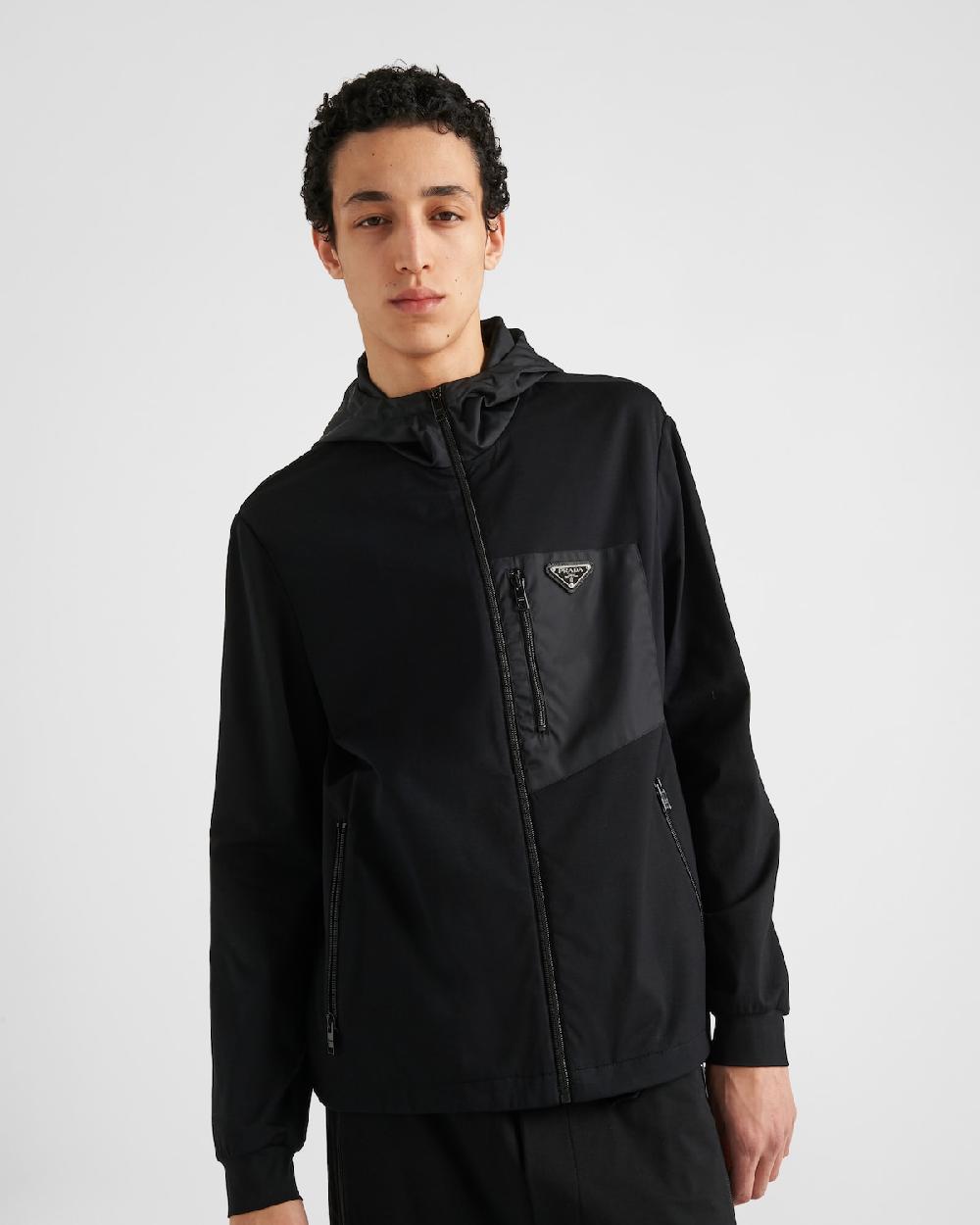 Prada Cárdigan De Re-Nylon Y Algodón Técnico