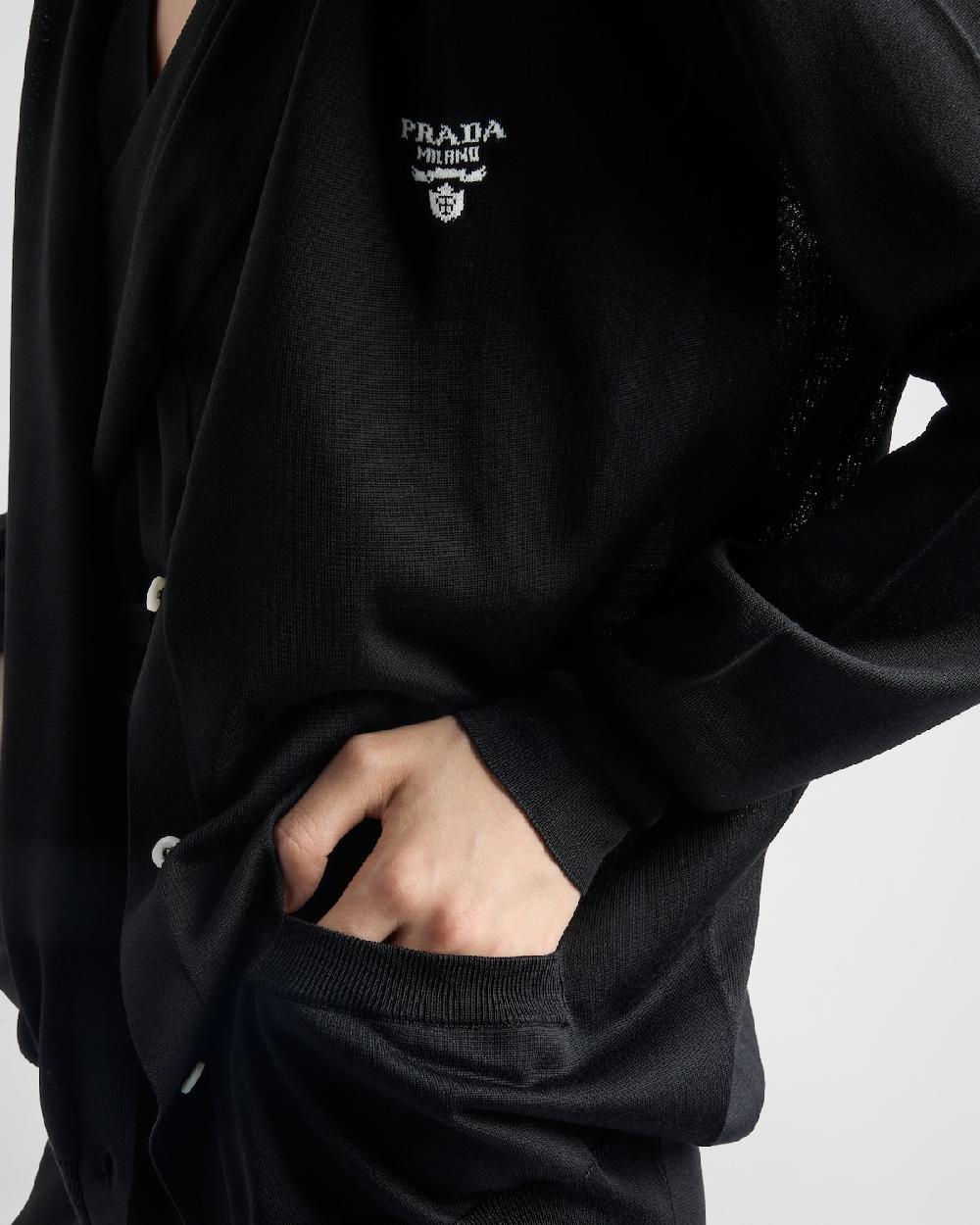 Prada Cárdigan De Seda