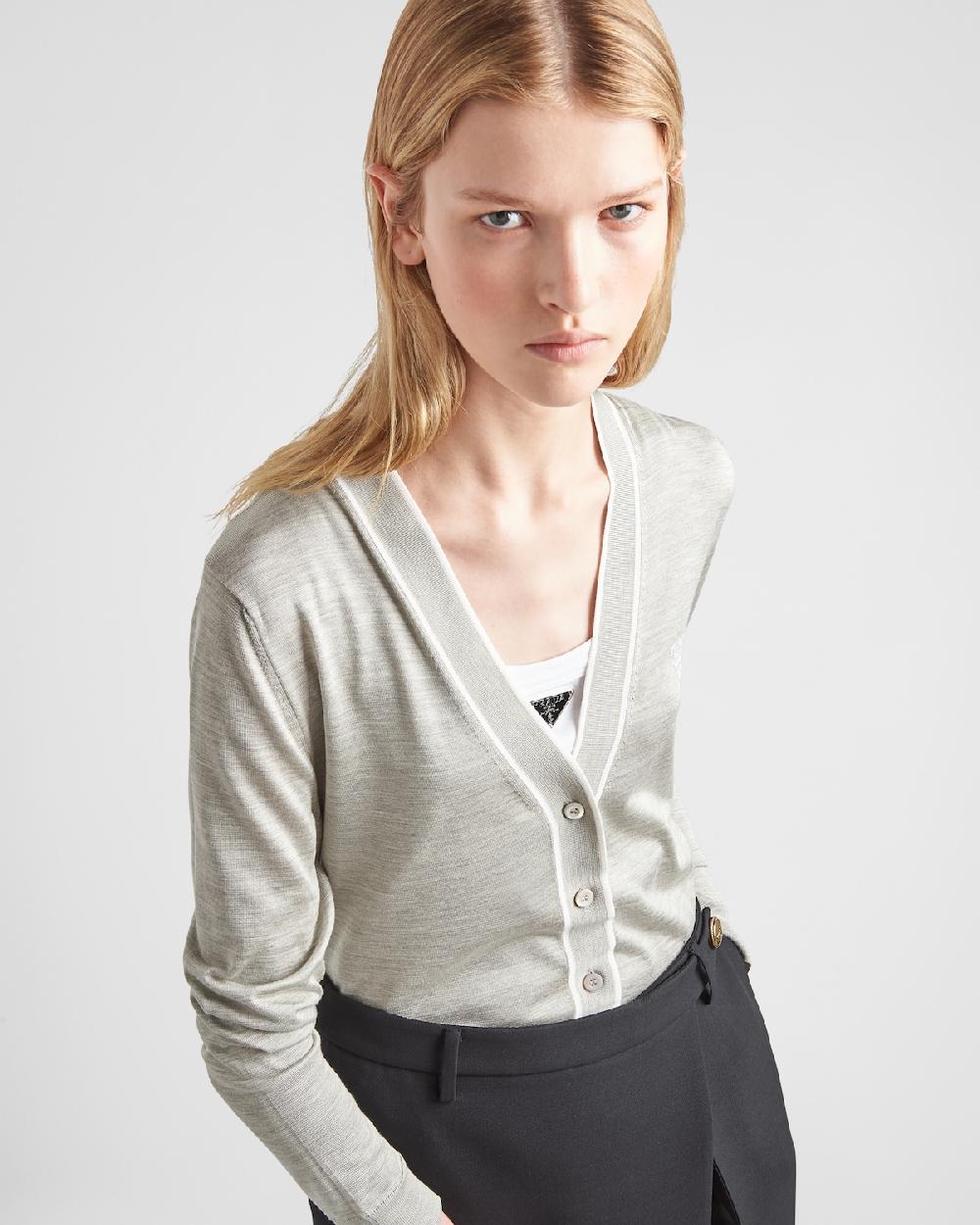 Prada Cárdigan De Seda