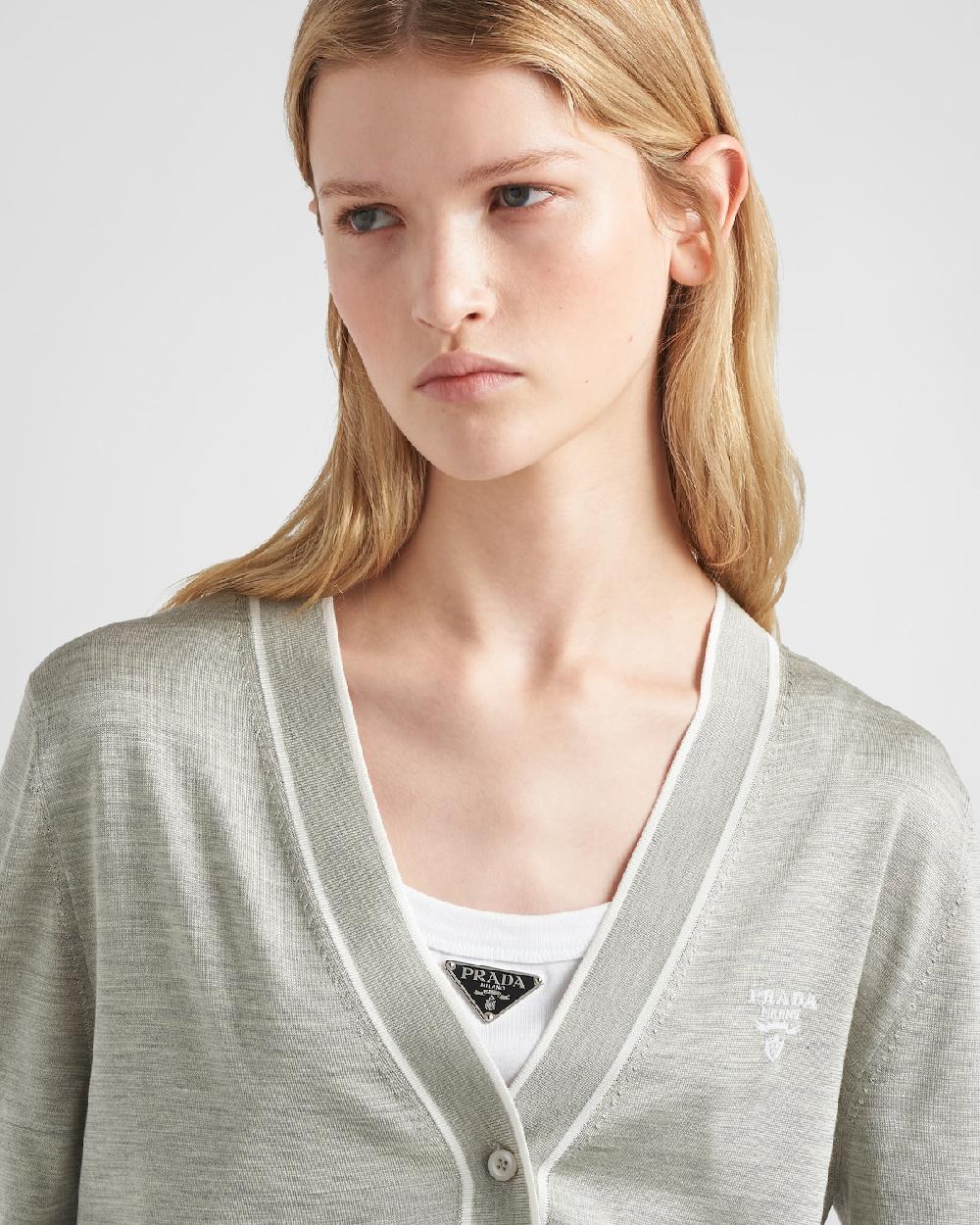 Prada Cárdigan De Seda