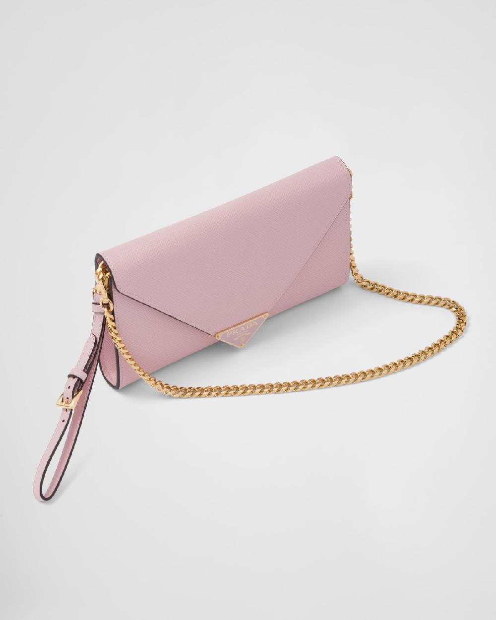 Prada Cartera De Mano De Piel Saffiano Con Solapa