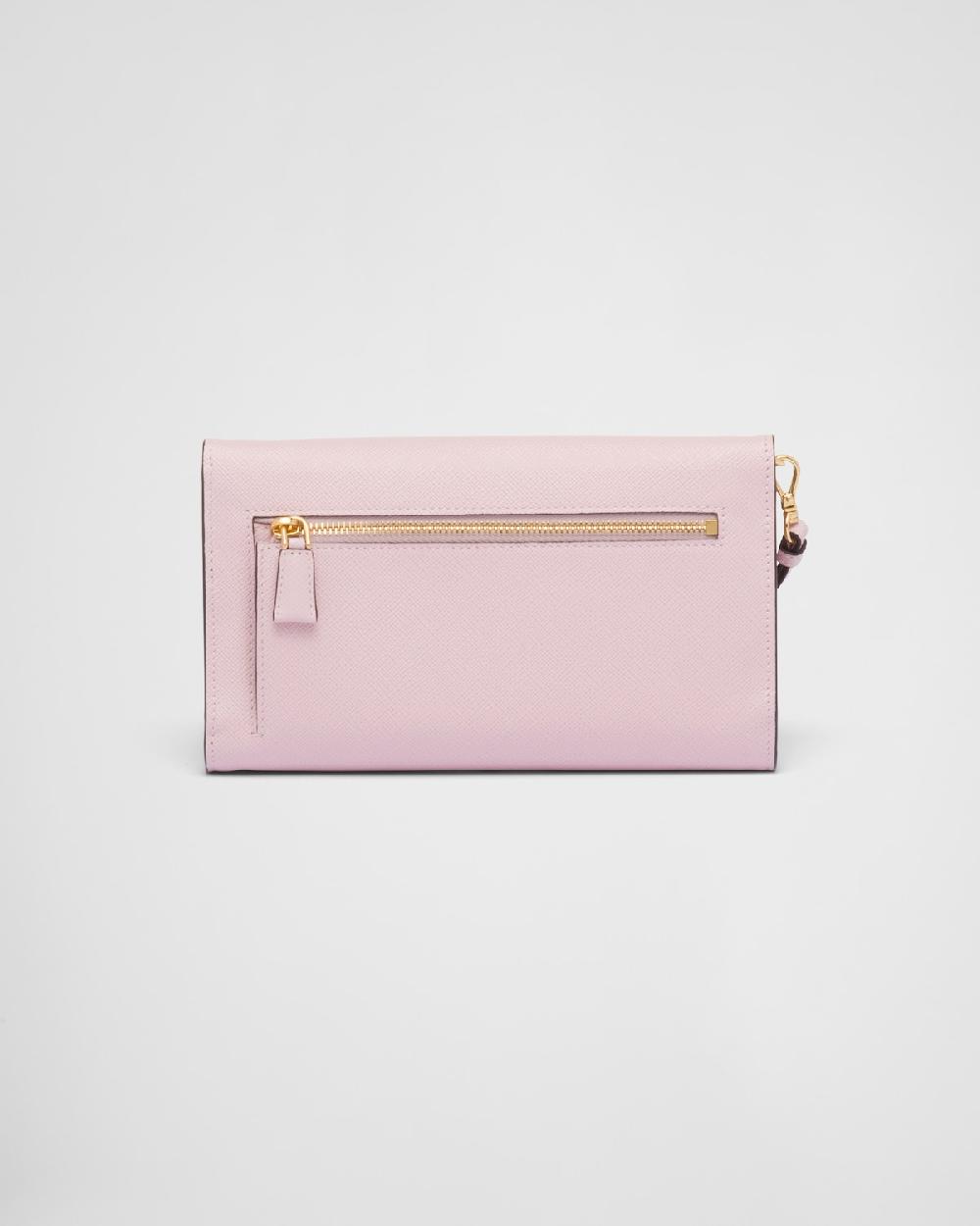 Prada Cartera De Mano De Piel Saffiano Con Solapa