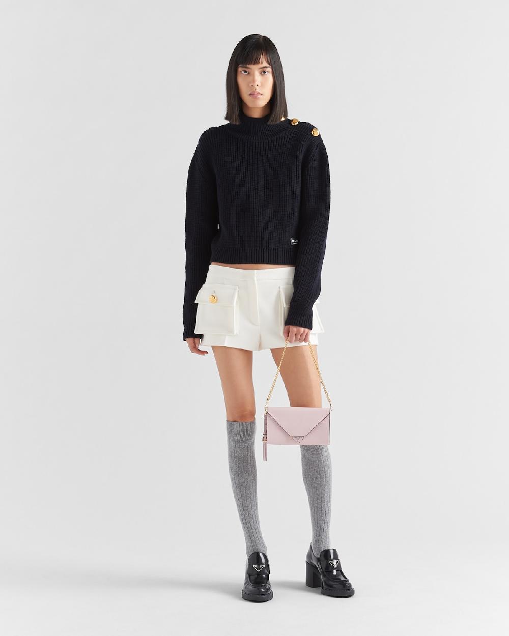 Prada Cartera de mano de piel Saffiano con solapa