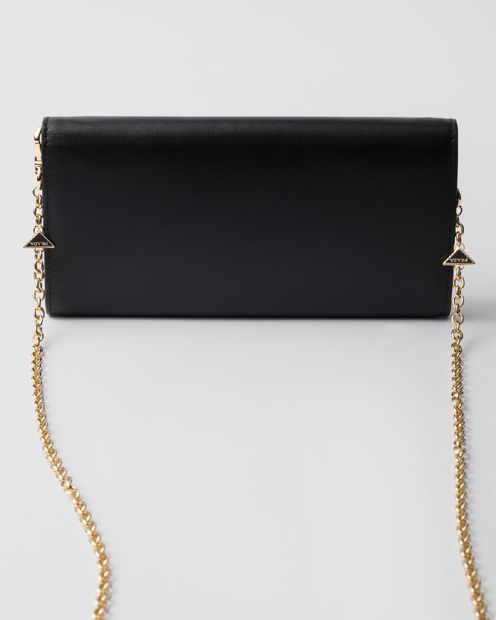 Prada Cartera De Piel Con Bandolera