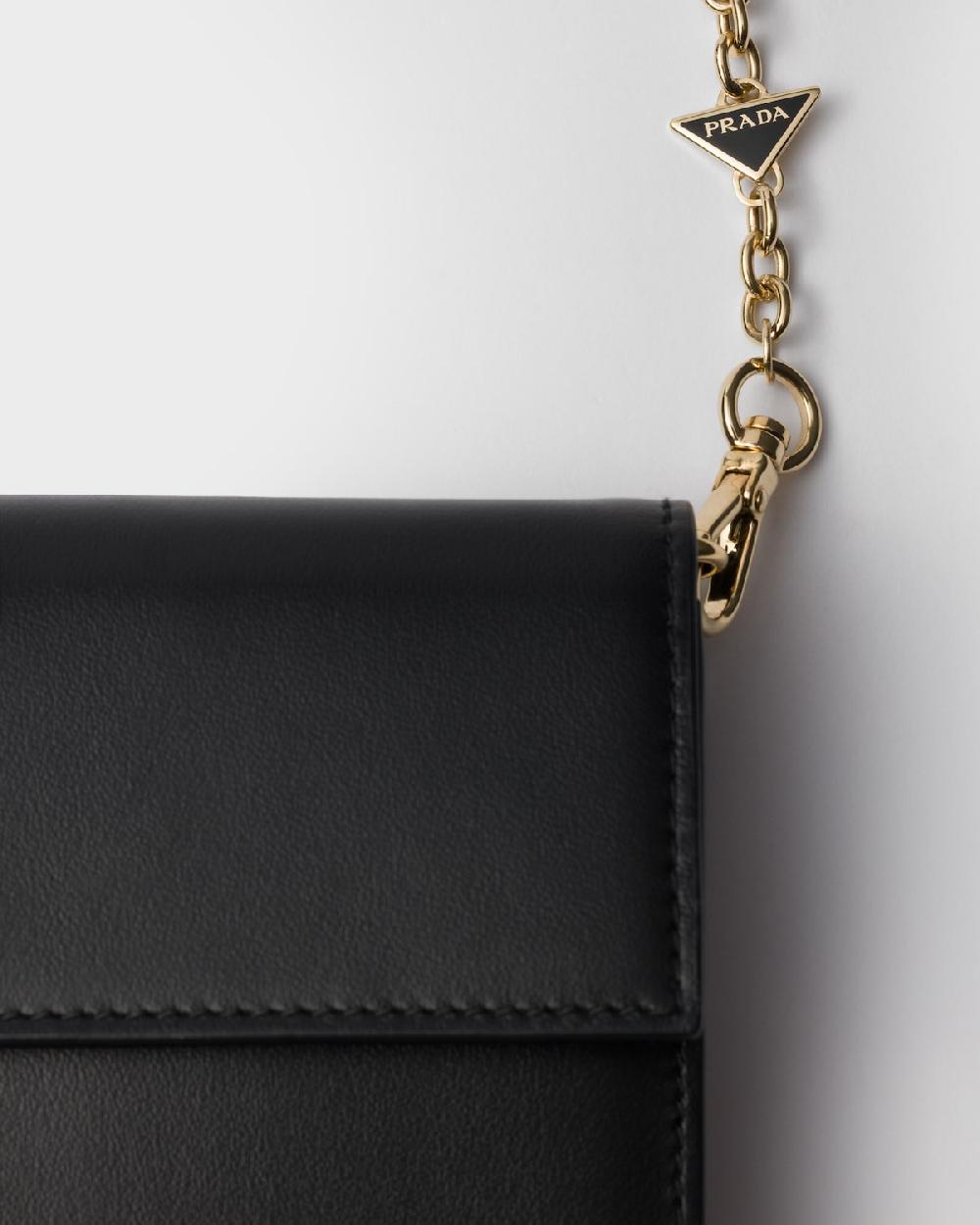 Prada Cartera De Piel Con Bandolera