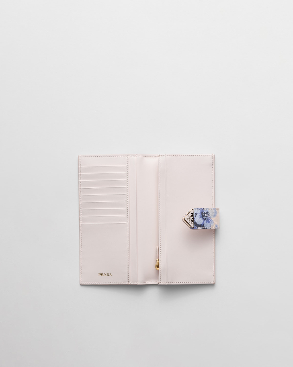 Prada Cartera grande de piel Saffiano estampada