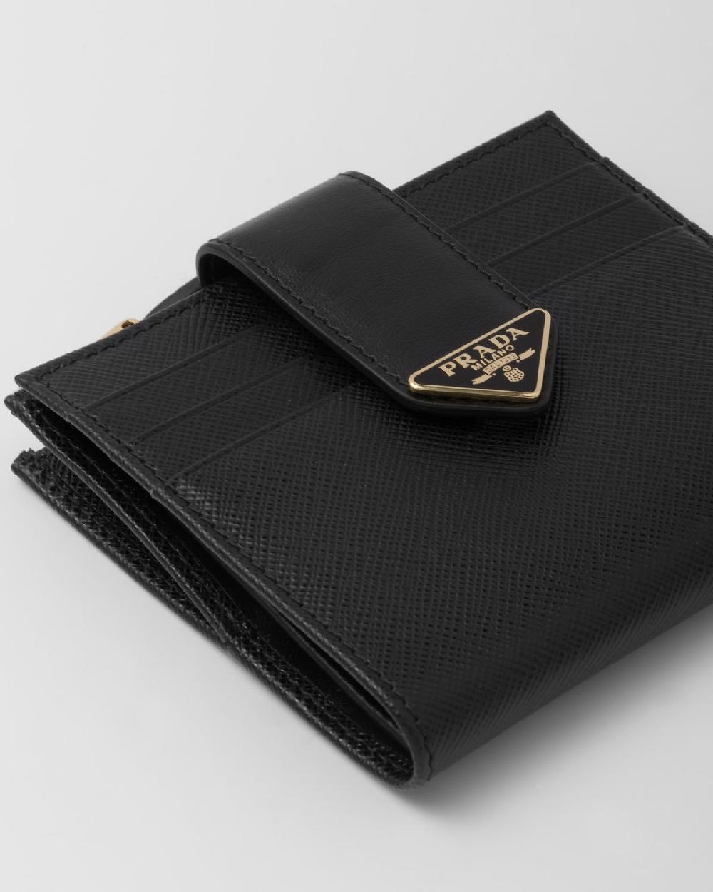 Prada Cartera Pequeña De Piel Y Saffiano