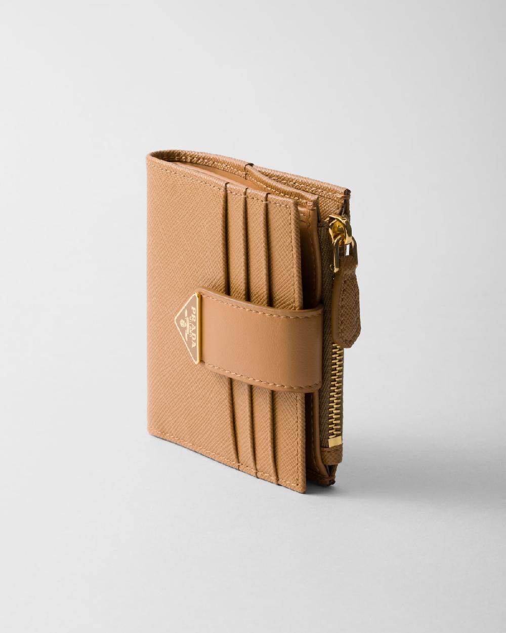 Prada Cartera Pequeña De Piel Y Saffiano