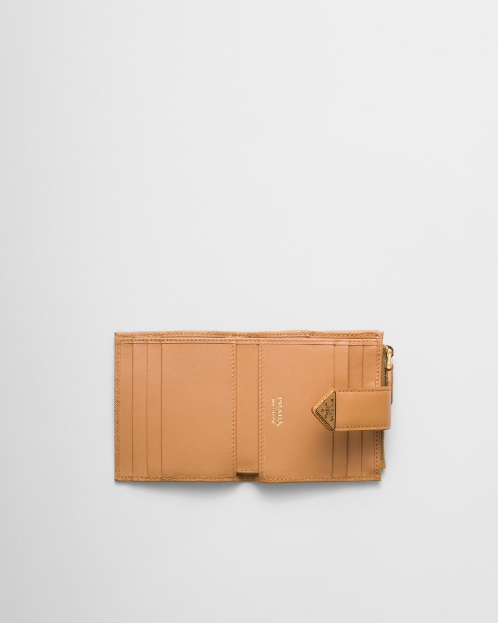 Prada Cartera pequeña de piel y Saffiano