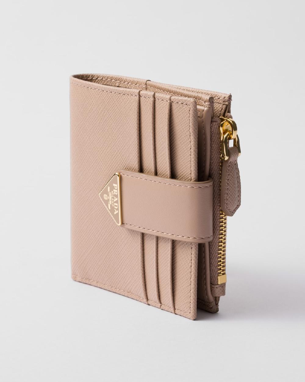 Prada Cartera Pequeña De Piel Y Saffiano