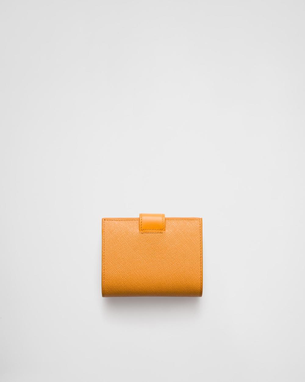 Prada Cartera Pequeña De Piel Y Saffiano