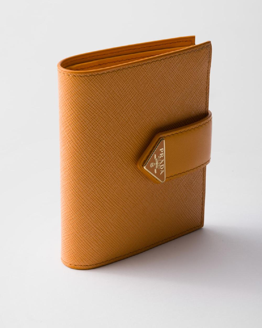 Prada Cartera Pequeña De Piel Y Saffiano